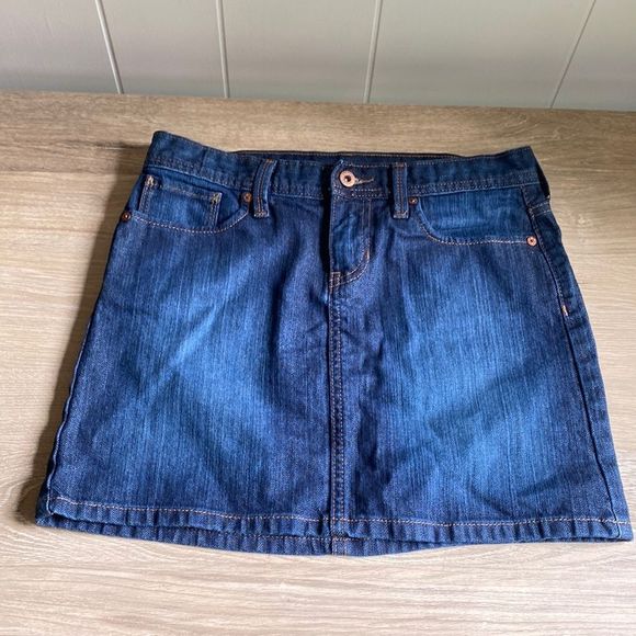GAP JEAN MINI SKIRT - SIZE 2 - Denim - Picture 2 of 9